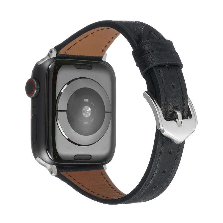 Genuine Leather Watch Band For Apple Watch Series 9&8&7 41mm / SE 3&SE 2&6&SE&5&4 40mm / 3&2&1 38...