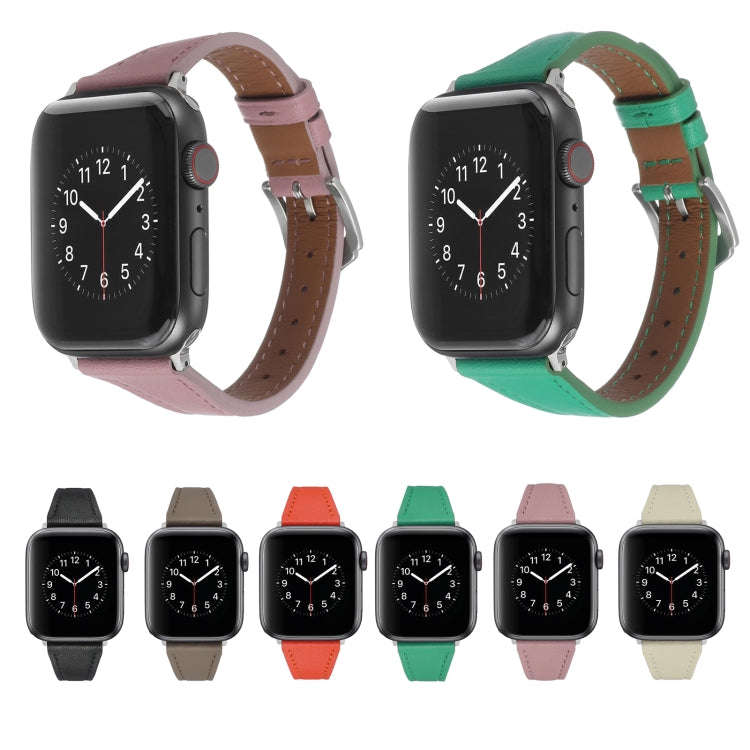 Genuine Leather Watch Band For Apple Watch Ultra 49mm&Watch Ultra 2 49mm / Series 9&8&7 45mm / SE...