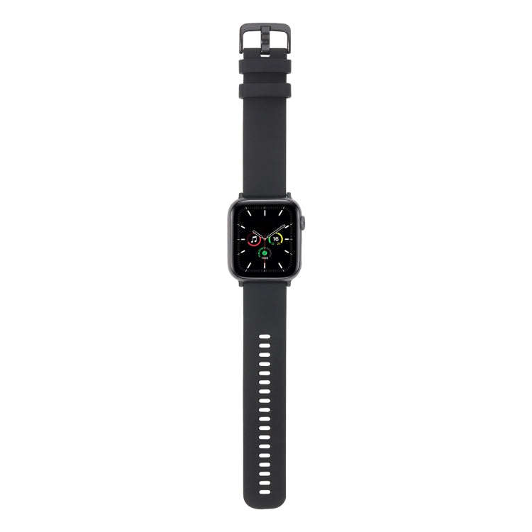 Plain Weave Silicone Watch Band For Apple Watch Series 9&8&7 41mm / SE 3&SE 2&6&SE&5&4 40mm / 3&2...