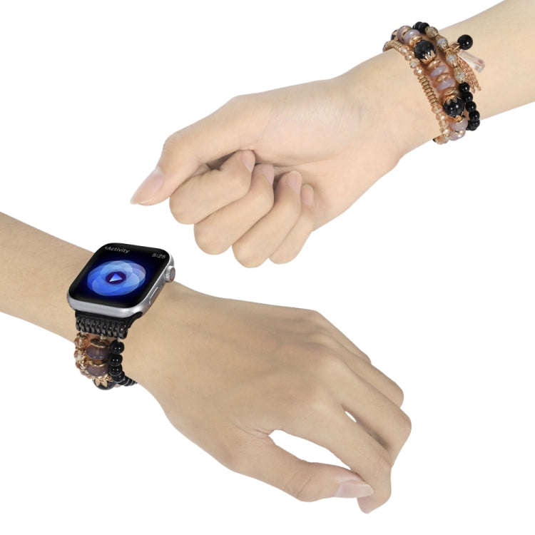 Chain Tassel Watch Band For Apple Watch Series 9&8&7 41mm / SE 3&SE 2&6&SE&5&4 40mm / 3&2&1 38mm(...