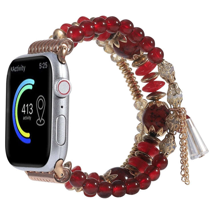 Chain Tassel Watch Band For Apple Watch Series 9&8&7 41mm / SE 3&SE 2&6&SE&5&4 40mm / 3&2&1 38mm(...