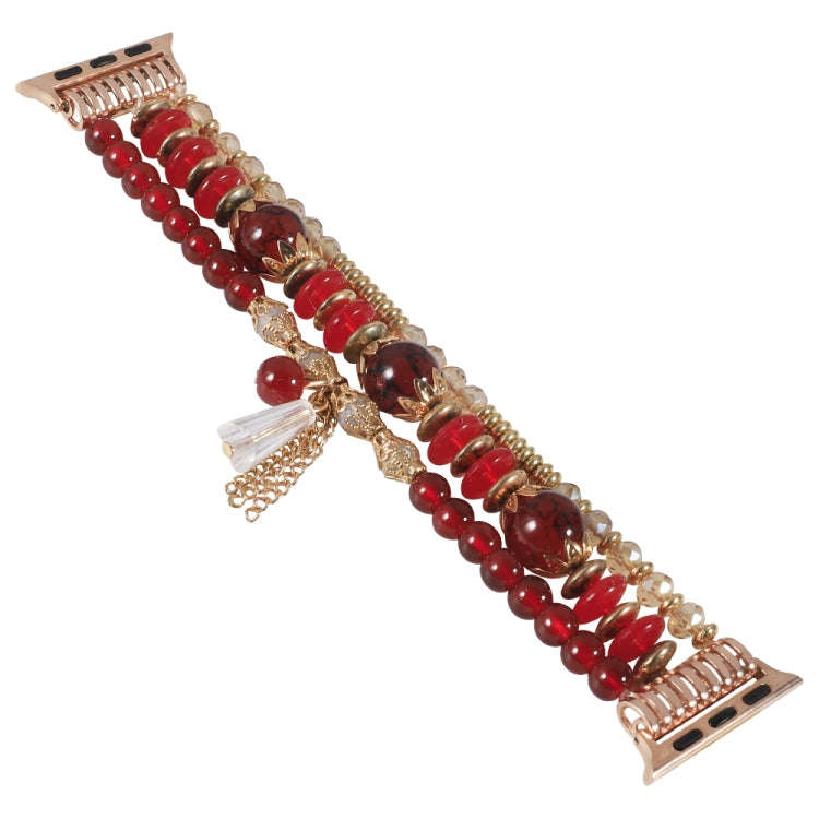 Chain Tassel Watch Band For Apple Watch Series 9&8&7 41mm / SE 3&SE 2&6&SE&5&4 40mm / 3&2&1 38mm(...