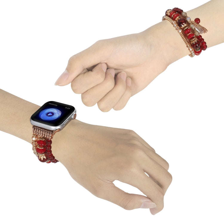 Chain Tassel Watch Band For Apple Watch Series 9&8&7 41mm / SE 3&SE 2&6&SE&5&4 40mm / 3&2&1 38mm(...