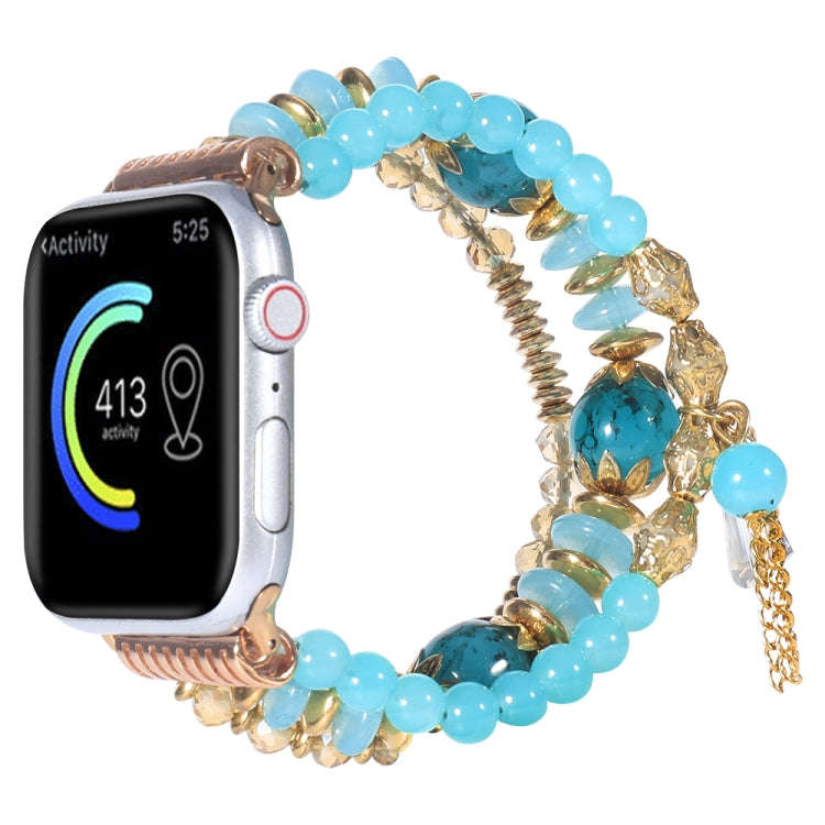 Chain Tassel Watch Band For Apple Watch Series 9&8&7 41mm / SE 3&SE 2&6&SE&5&4 40mm / 3&2&1 38mm(...