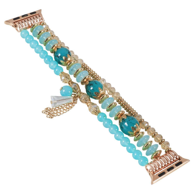 Chain Tassel Watch Band For Apple Watch Series 9&8&7 41mm / SE 3&SE 2&6&SE&5&4 40mm / 3&2&1 38mm(...
