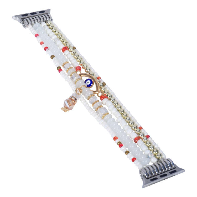 Eye Bead Chain Watch Band For Apple Watch Series 9&8&7 41mm / SE 3&SE 2&6&SE&5&4 40mm / 3&2&1 38m...