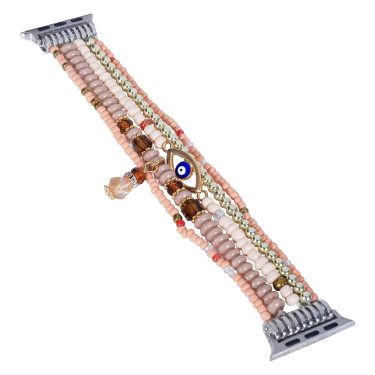 Eye Bead Chain Watch Band For Apple Watch Ultra 49mm&Watch Ultra 2 49mm / Series 9&8&7 45mm / SE ...