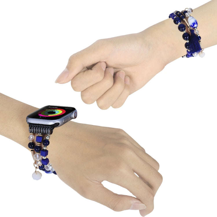 Round Bead Chain Watch Band For Apple Watch Ultra 49mm&Watch Ultra 2 49mm / Series 9&8&7 45mm / S...