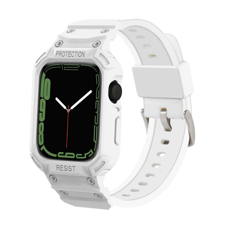 Integrated TPU Watch Band For Apple Watch Series 9&8&7 41mm / SE 3&SE 2&6&SE&5&4 40mm / 3&2&1 38m...