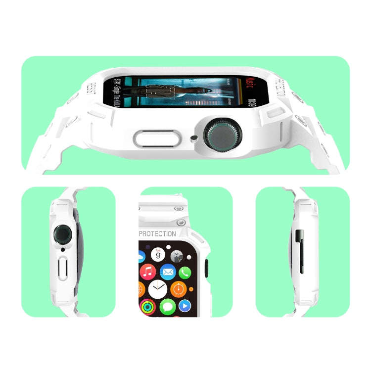Integrated TPU Watch Band For Apple Watch Series 9&8&7 41mm / SE 3&SE 2&6&SE&5&4 40mm / 3&2&1 38m...