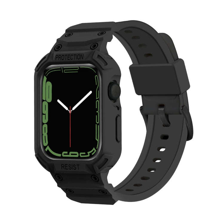 Integrated TPU Watch Band For Apple Watch Series 9&8&7 41mm / SE 3&SE 2&6&SE&5&4 40mm / 3&2&1 38m...