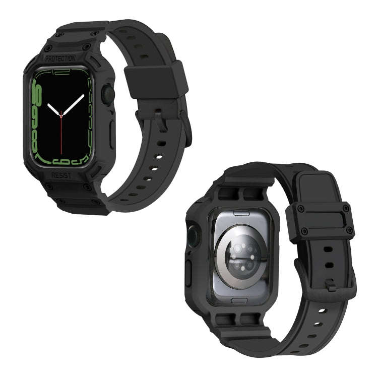 Integrated TPU Watch Band For Apple Watch Series 9&8&7 41mm / SE 3&SE 2&6&SE&5&4 40mm / 3&2&1 38m...