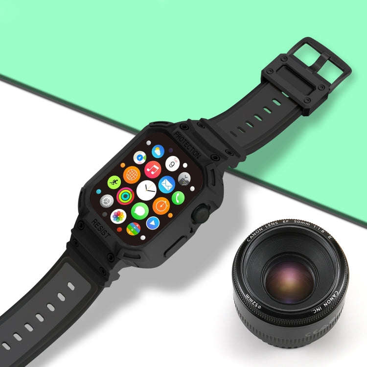 Integrated TPU Watch Band For Apple Watch Series 9&8&7 41mm / SE 3&SE 2&6&SE&5&4 40mm / 3&2&1 38m...