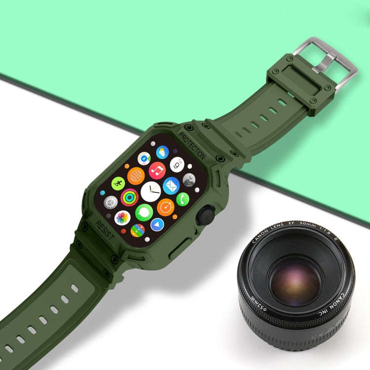Integrated TPU Watch Band For Apple Watch Series 9&8&7 41mm / SE 3&SE 2&6&SE&5&4 40mm / 3&2&1 38m...