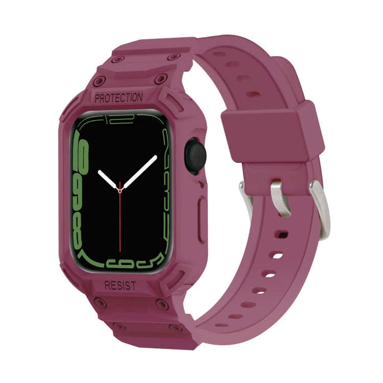 Integrated TPU Watch Band For Apple Watch Series 9&8&7 41mm / SE 3&SE 2&6&SE&5&4 40mm / 3&2&1 38m...