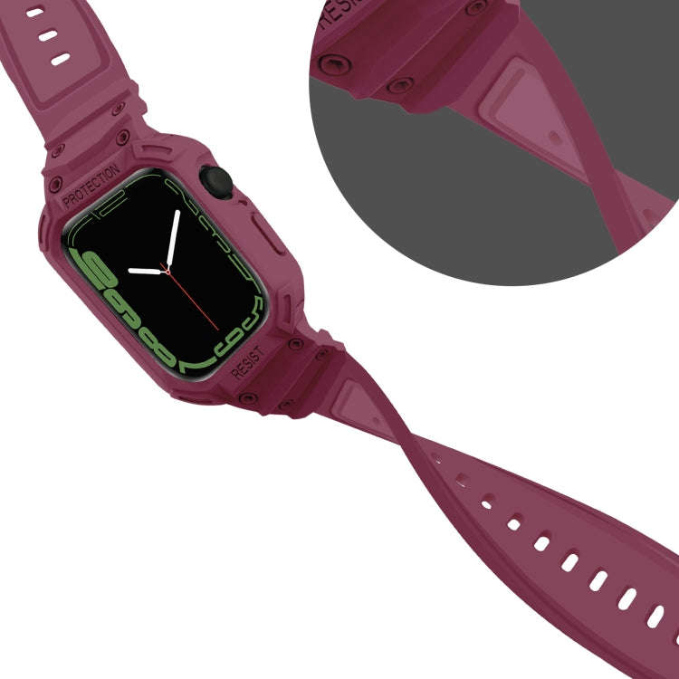 Integrated TPU Watch Band For Apple Watch Series 9&8&7 41mm / SE 3&SE 2&6&SE&5&4 40mm / 3&2&1 38m...