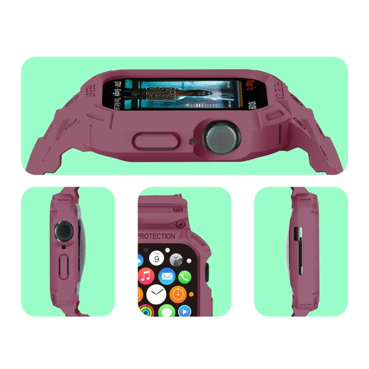 Integrated TPU Watch Band For Apple Watch Series 9&8&7 41mm / SE 3&SE 2&6&SE&5&4 40mm / 3&2&1 38m...