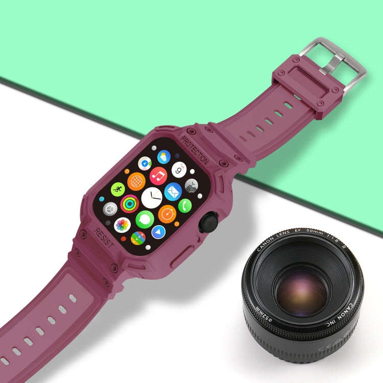 Integrated TPU Watch Band For Apple Watch Series 9&8&7 41mm / SE 3&SE 2&6&SE&5&4 40mm / 3&2&1 38m...