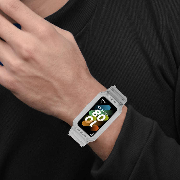 For Huawei Band 7 / 6 / Honor Band 6 Integrated TPU Watch Band(Light Grey)