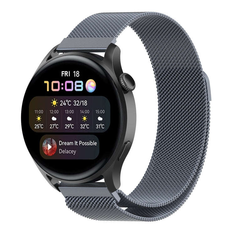 For Huawei Watch GT 3 Pro 46mm Milan Steel Watch Band(Grey)