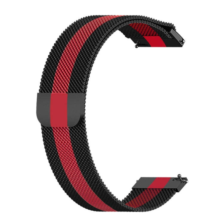 For Huawei Watch GT 3 Pro 46mm Milan Steel Watch Band(Black Red)