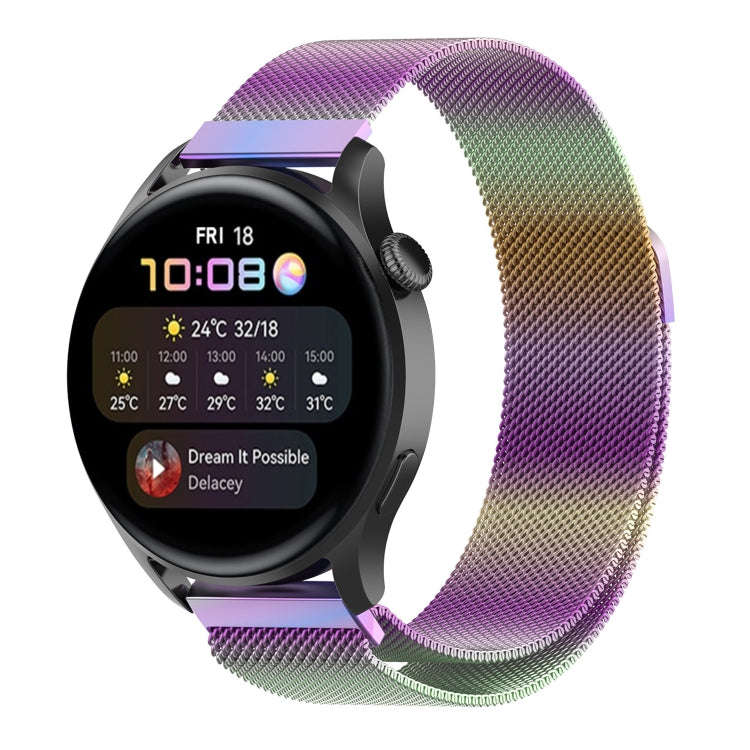 For Huawei Watch GT 3 Pro 46mm Milan Steel Watch Band(Colorful)