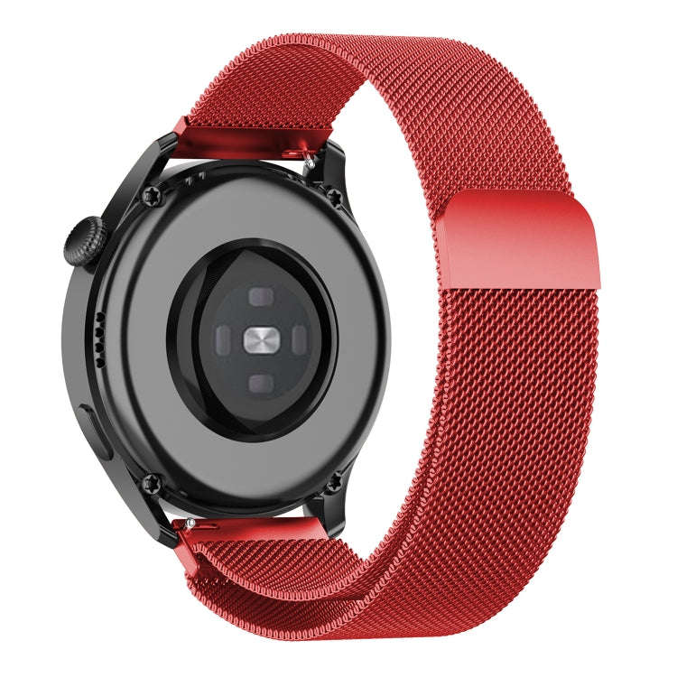 For Huawei Watch GT 3 Pro 46mm Milan Steel Watch Band(Red)