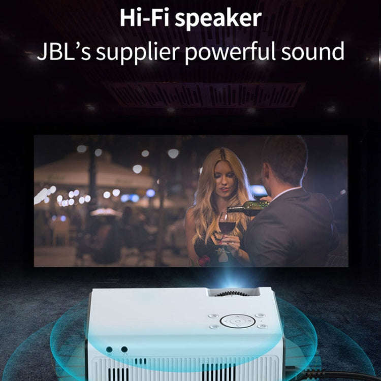T01 800x480 2200 Lumens Mini LCD Digital Projector, Basic Version, AU Plug(White Black)