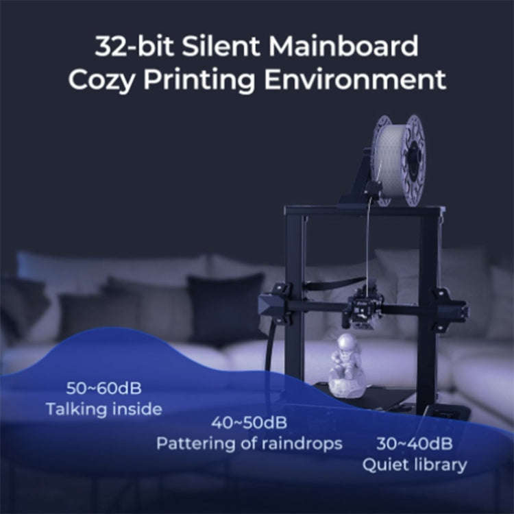 Creality Ender-3 S1 Automatic Leveling Dual Z-axis Synchronization 3D Printer, Plug:US Plug