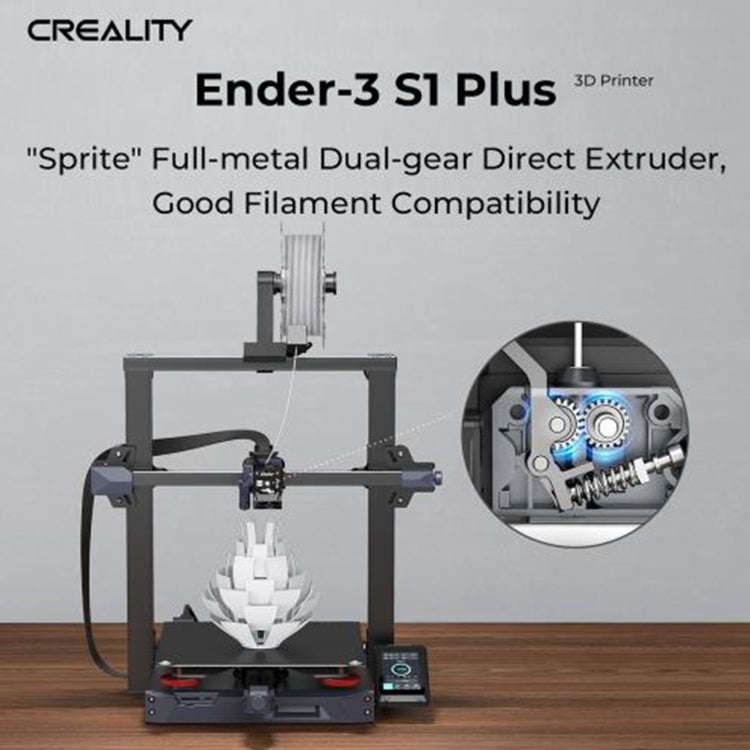Creality Ender-3 S1 Plus Full-metal Dual-gear Larger-size 3D Printer AU Plug