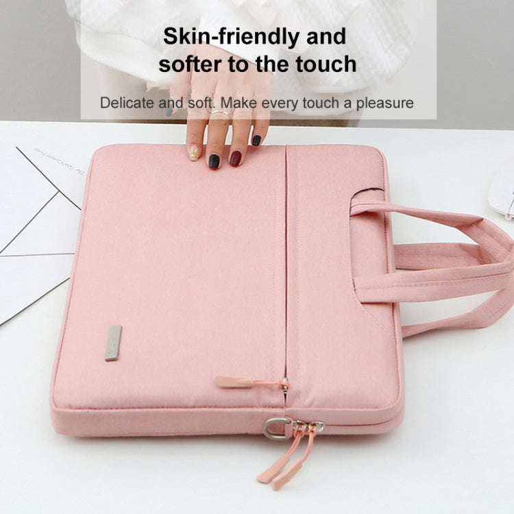 Handbag Laptop Bag Inner Bag with Shoulder Strap, Size:15.6 inch(Dark Blue)
