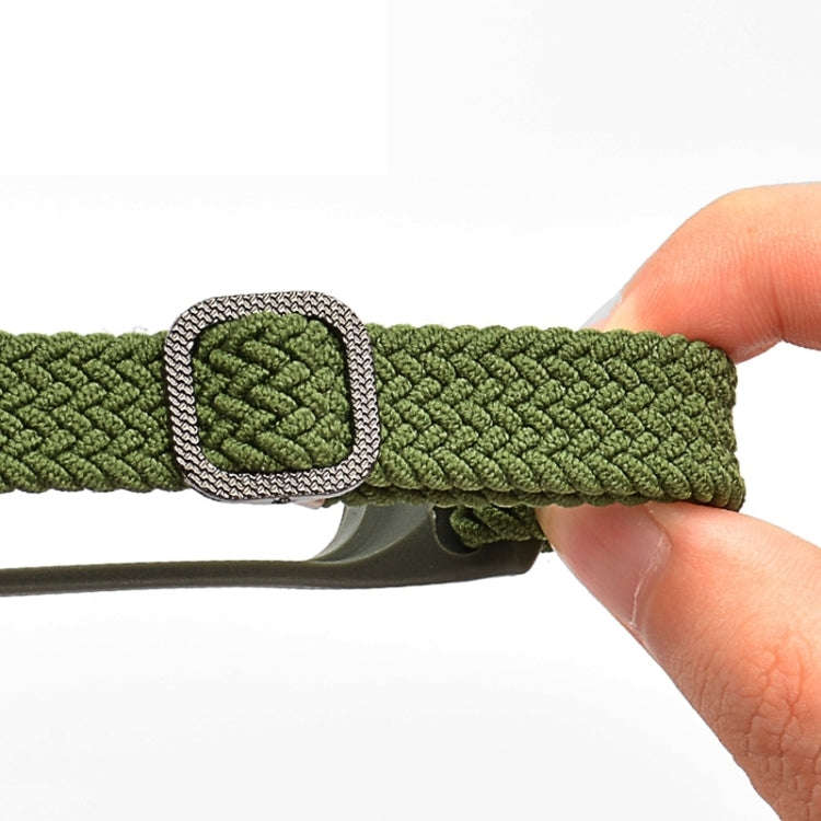 For Xiaomi Mi Band 7 Adjustable Nylon Braided Elasticity Watch Band(Blue)