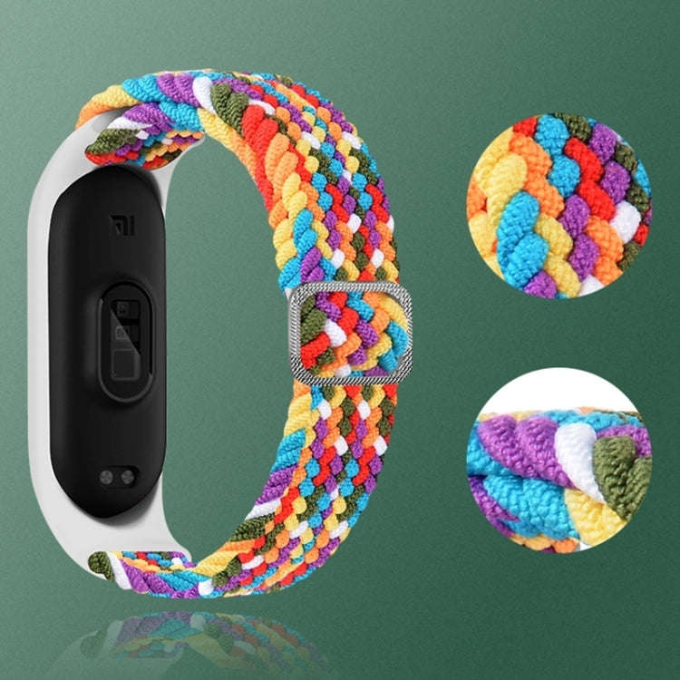 For Xiaomi Mi Band 7 Adjustable Nylon Braided Elasticity Watch Band(Blue)