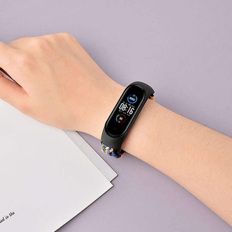 For Xiaomi Mi Band 7 Adjustable Nylon Braided Elasticity Watch Band(Purple)