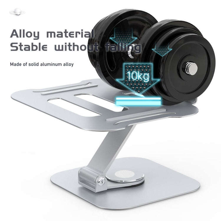 R-JUST BJ01-02 360 Degrees Rotation Laptop Lifting Bracket(Silver)