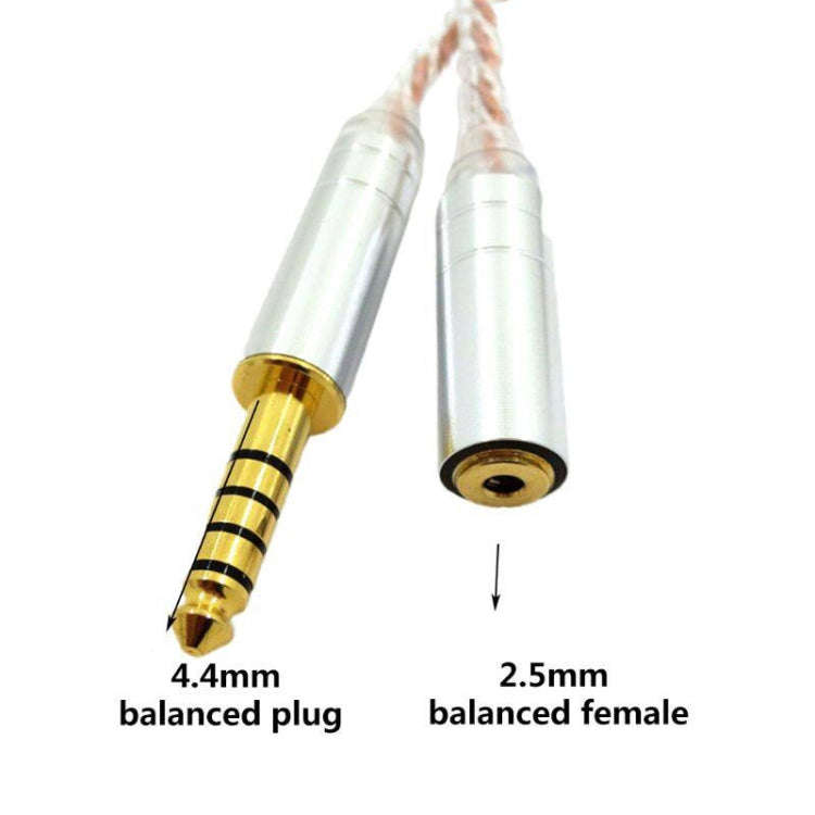 ZS0156 Balanced Inter-conversion Audio Cable(4.4 Balanced Male to 2.5 Balanced Female)