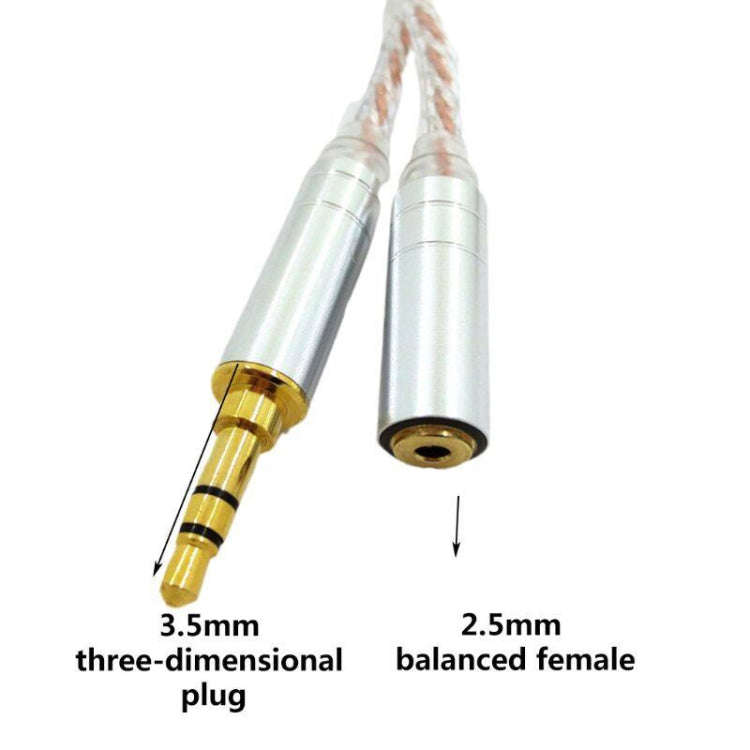 ZS0156 Balanced Inter-conversion Audio Cable(3.5 Stereo Male to 2.5 Balance Female)