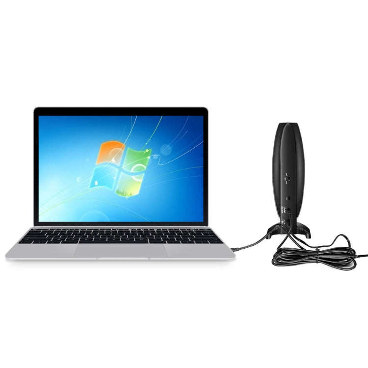 EM60 200m Power Amplifier Audio Transmitter Universal for Computer Mobile Phone Tablet, US Plug