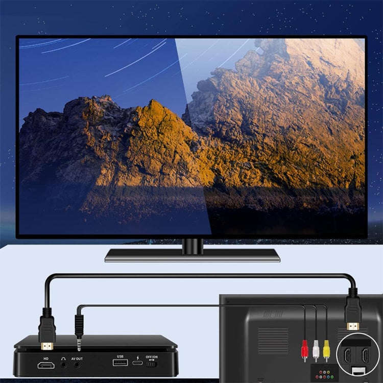 Kecag KC-708 2A Home Plug-in Mini HD DVD Player(Black)