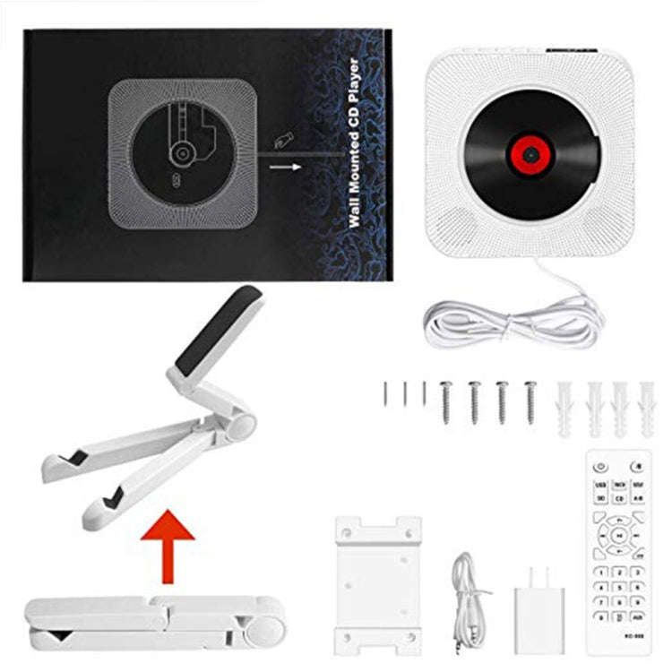 Kecag KC-809 10W Portable Bluetooth Album CD Player Player(White)