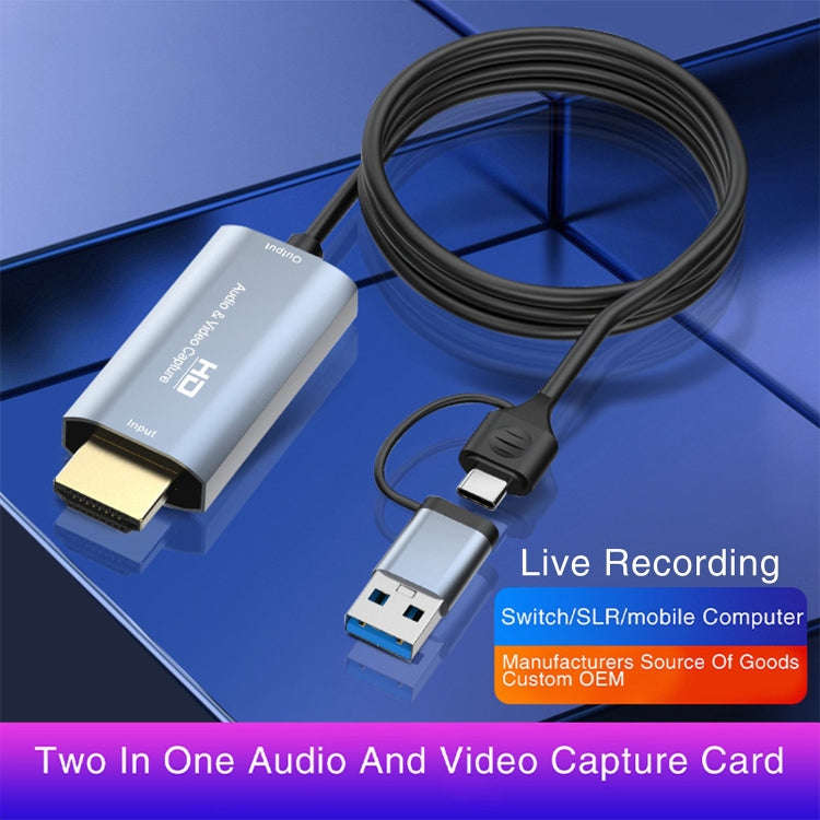 Z36 HDMI/M Male to USB-Type C/M Male HD Video Capture Card, Length: 2m