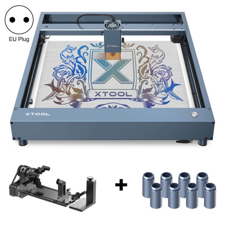 XTOOL D1 Pro-20W High Accuracy DIY Laser Engraving & Cutting Machine + Rotary Attachment + Raiser...