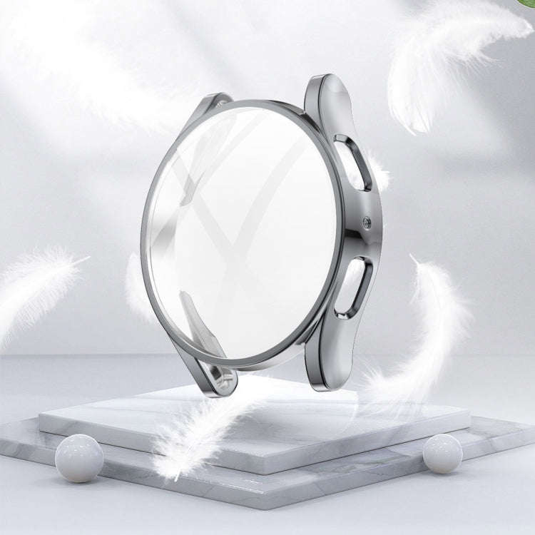 For Samsung Galaxy Watch 5 40 mm Full Coverage TPU Electroplating Protective Case(Grey)
