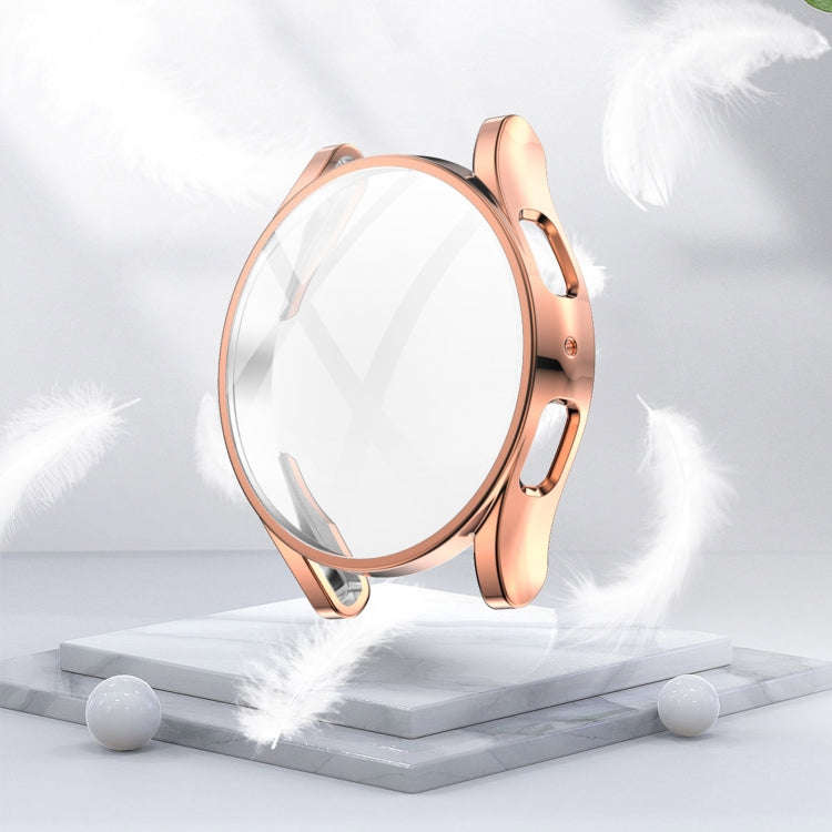 For Samsung Galaxy Watch 5 40 mm Full Coverage TPU Electroplating Protective Case(Rose Gold)