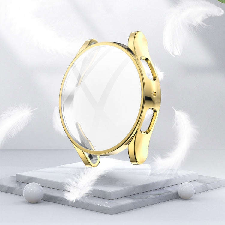 For Samsung Galaxy Watch 5 44 mm Full Coverage TPU Electroplating Protective Case(Gold)