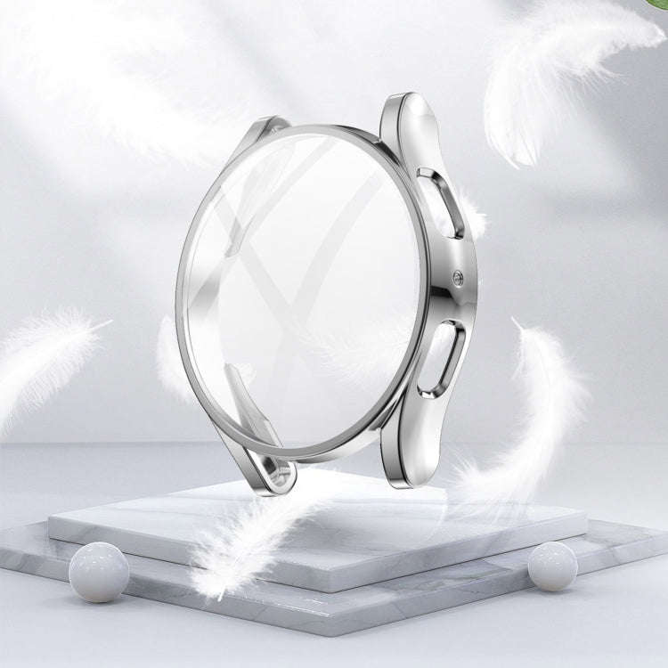 For Samsung Galaxy Watch 5 44 mm Full Coverage TPU Electroplating Protective Case(Silver)