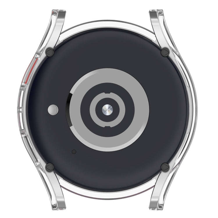 For Samsung Galaxy Watch 5 40 mm Half Coverage Hollowed PC Protective Case(Transparent White)