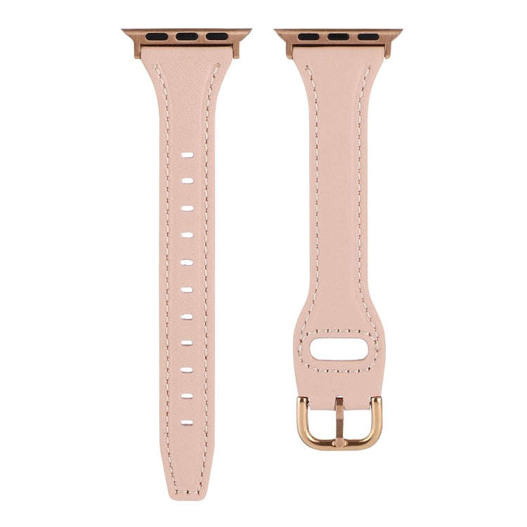 T-shaped Genuine Leather Starry Sky Watch Band For Apple Watch Series 9&8&7 41mm / SE 3&SE 2&6&SE...