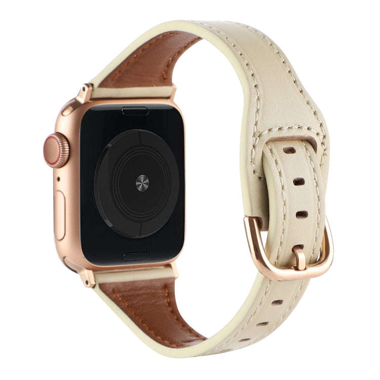 T-shaped Genuine Leather Starry Sky Watch Band For Apple Watch Series 9&8&7 41mm / SE 3&SE 2&6&SE...