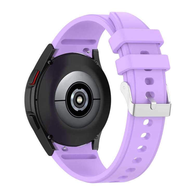 For Samsung Galaxy Watch5/Watch5 pro Silicone Watch Band(Lilac Purple)